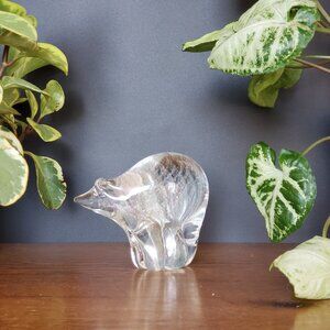 Arte Vargas Northern Lights Bear Paperweight, Daniel Vargas Art Glass